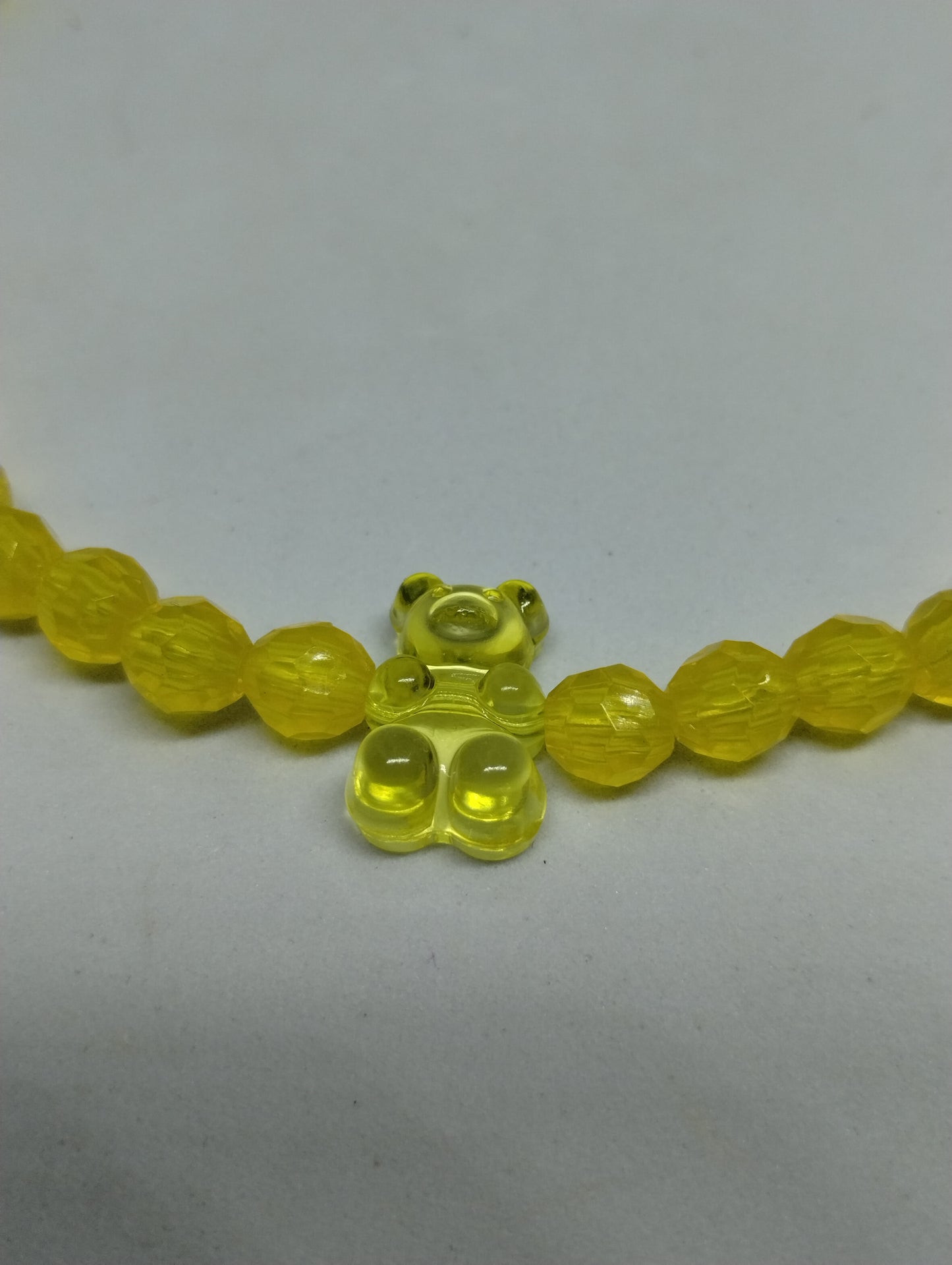 KIDS YELLOW BEAR NECKLACE