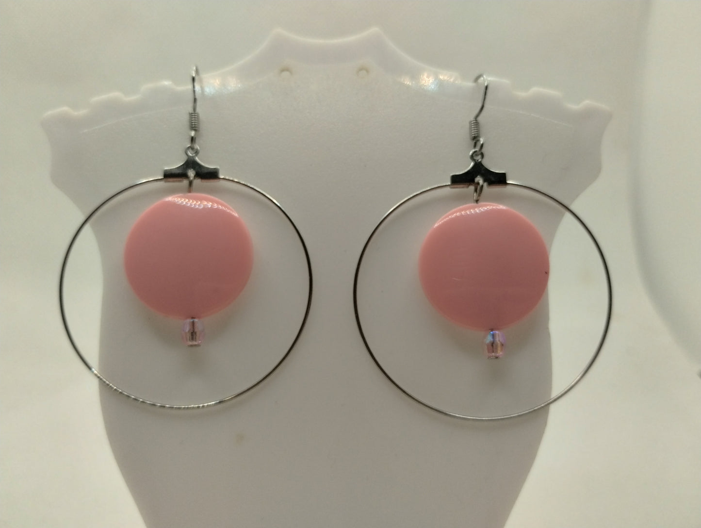 PINK CIRCLE EARRINGS