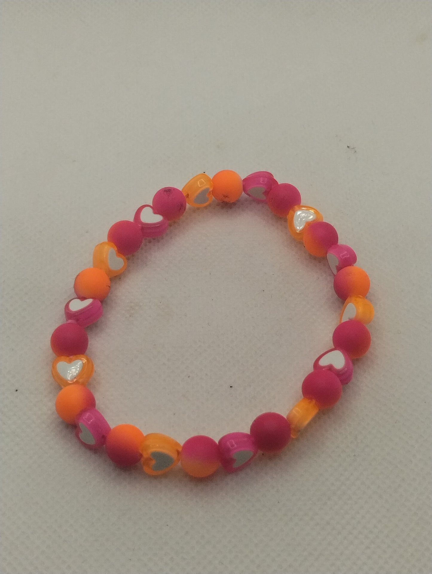 ORANGE AND PINK BRACELET