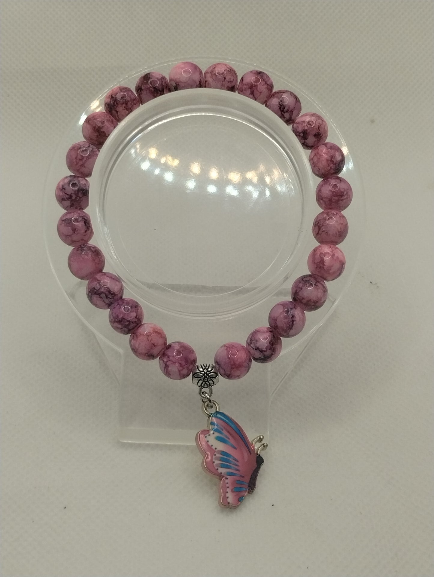PINK BUTTERFLY BRACELET