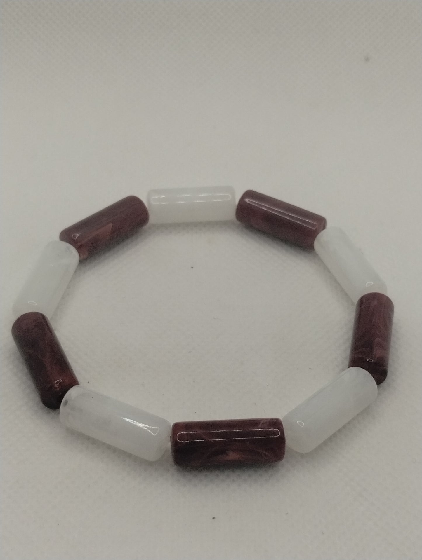 RED AND WHITE BRACELET