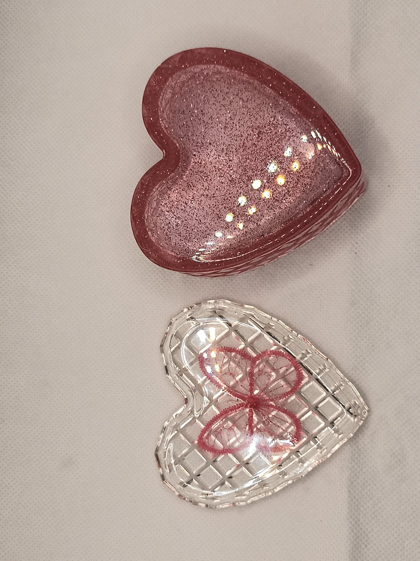 BUTTERFLY HEART RESIN BOX