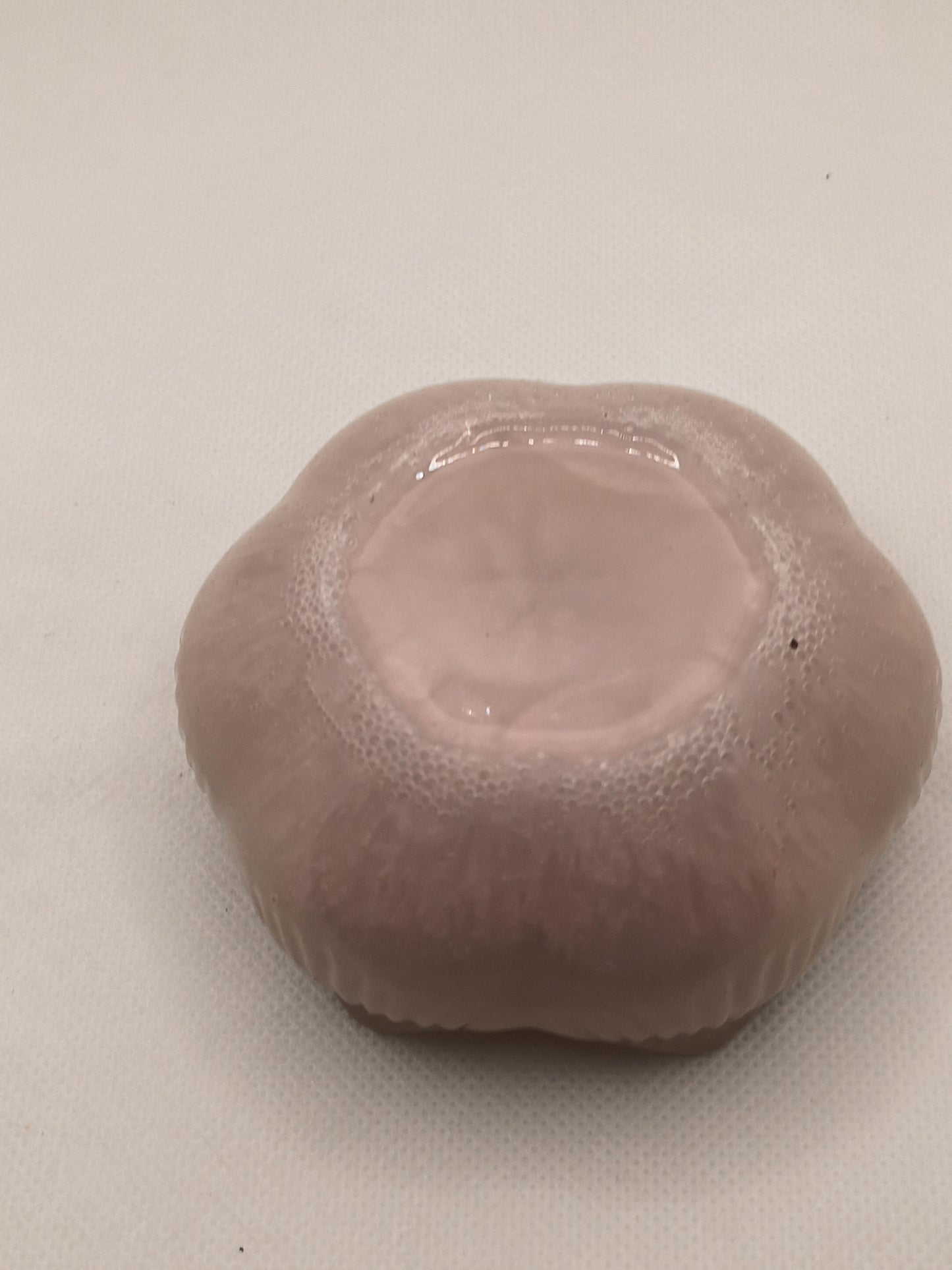 IRIDESCENT RED RESIN TEA LIGHT HOLDER