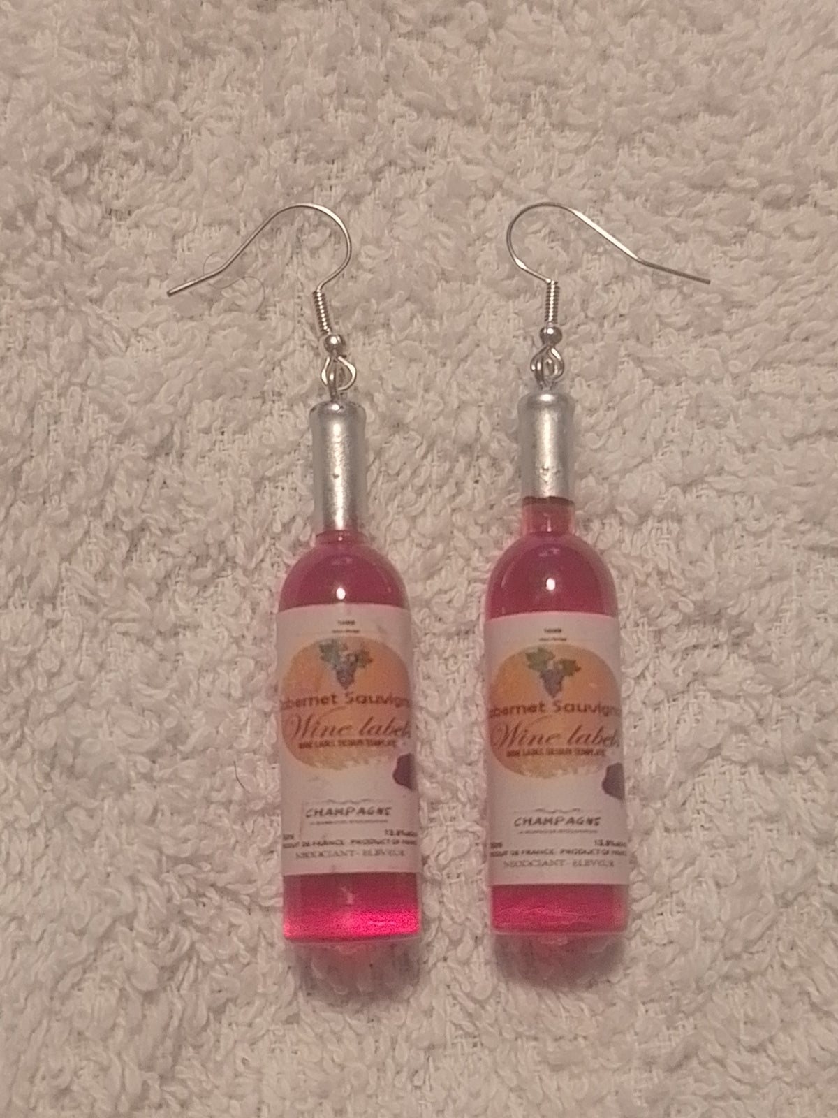 RED WINE BOTTLE EARRINGS