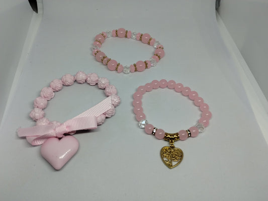 LIGHT PINK BRACELET SET