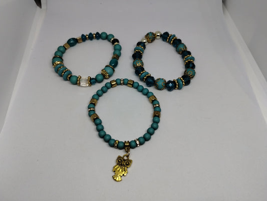 GREEN BRACELET SET