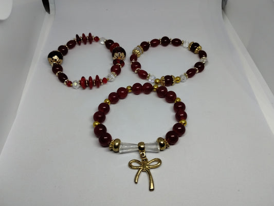 RED BRACELET SET