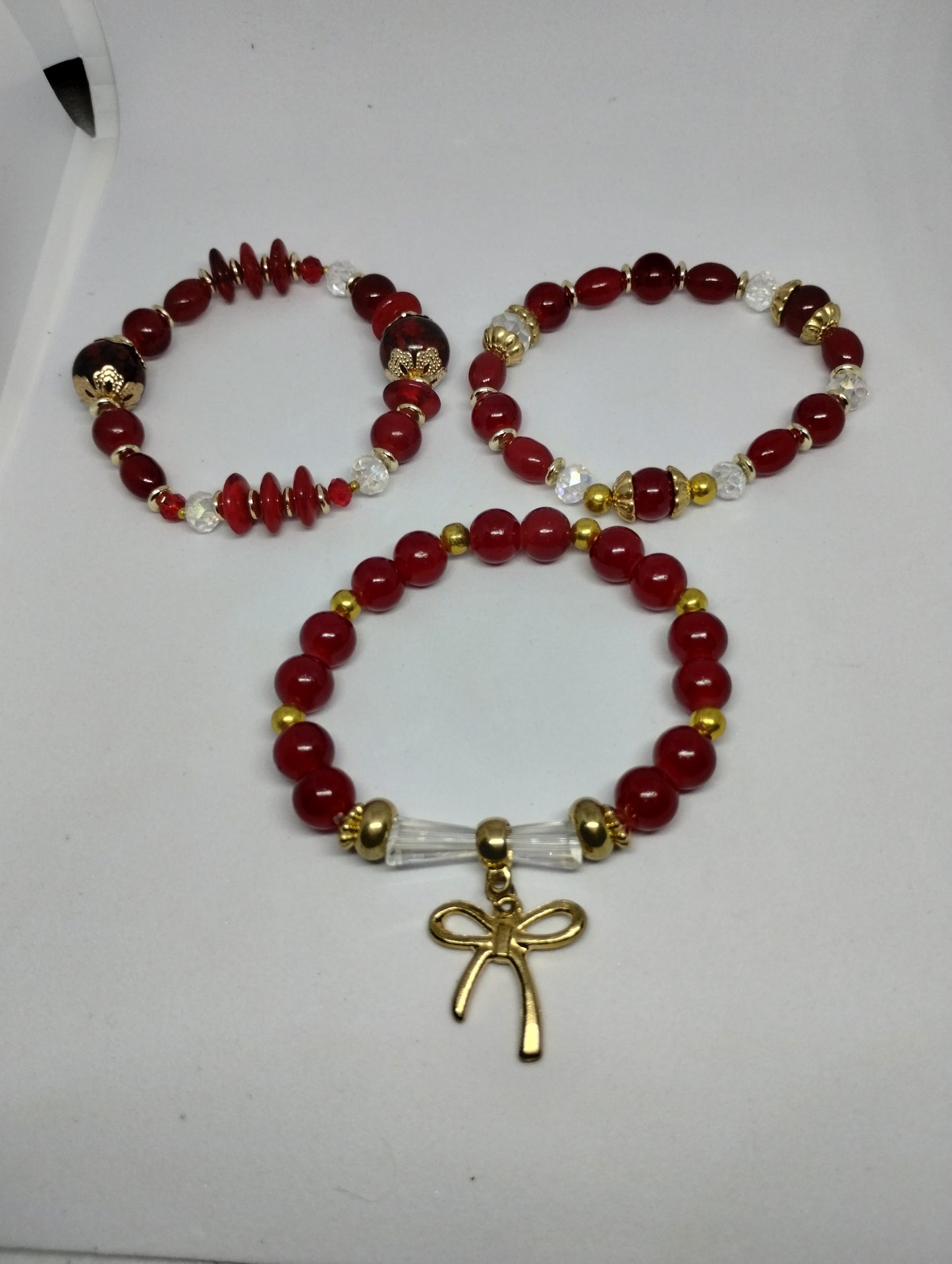 RED BRACELET SET