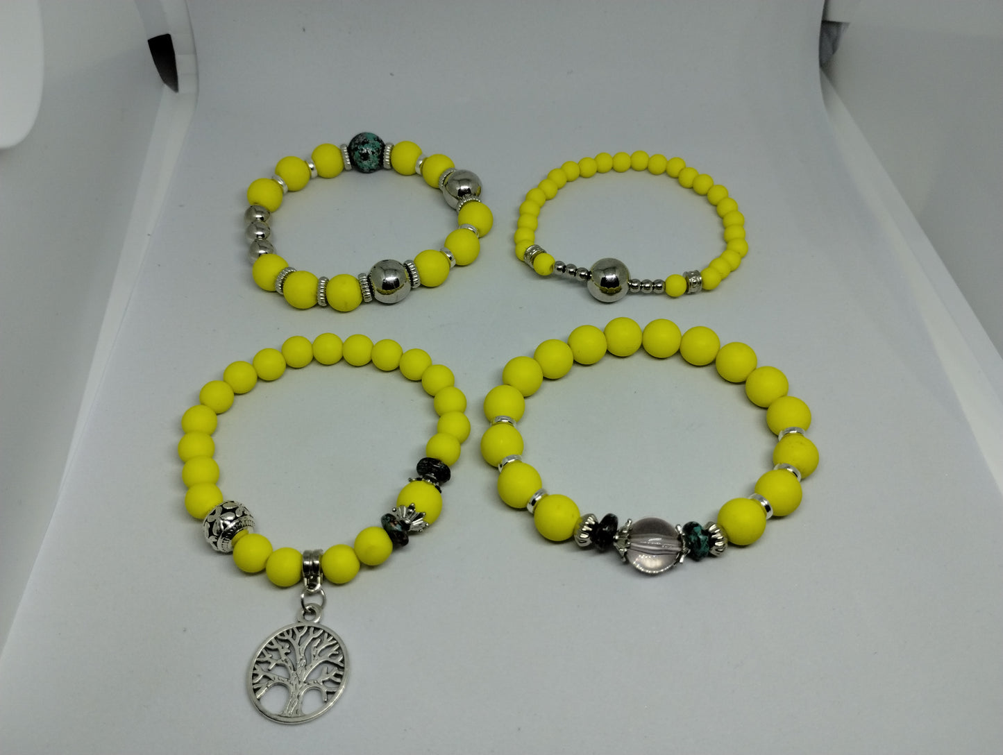 BRIGHT YELLOW BRACELET SET