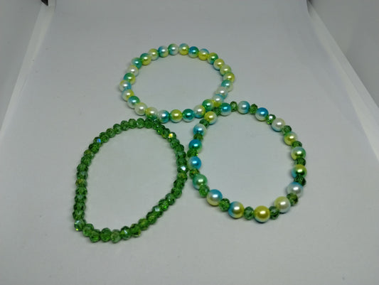 GREEN BRACELET SET