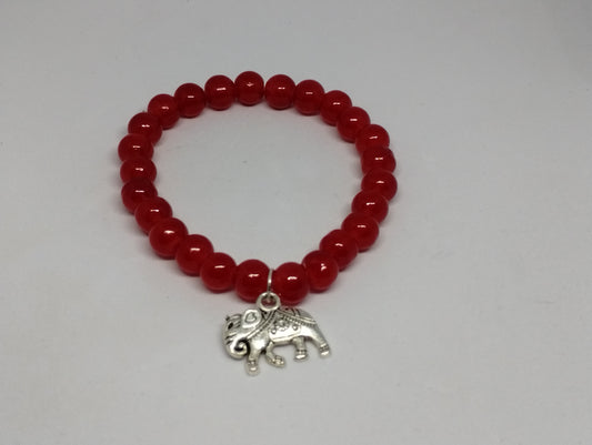 RED ELEPHANT BRACELET