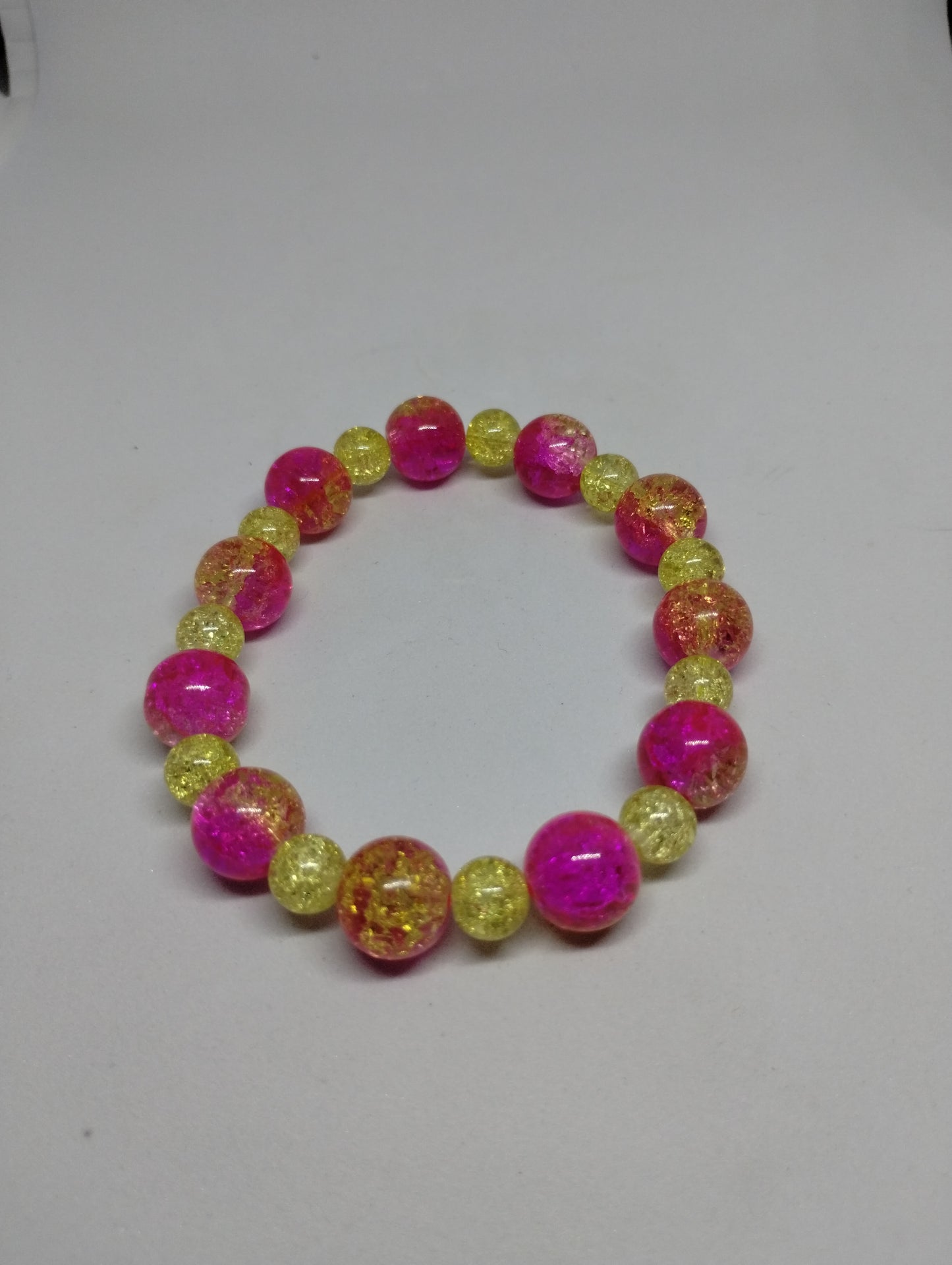 PINK AND YELLOW BRACELET