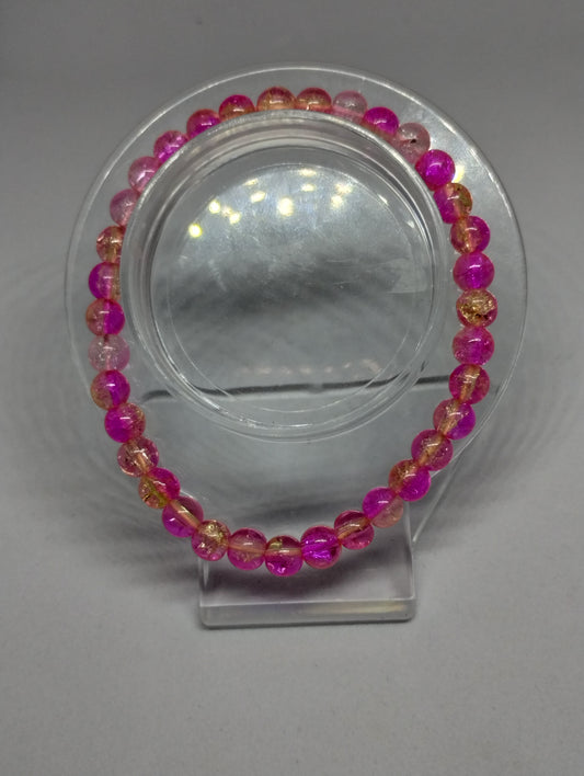 PINK AND WHITE BRACELET