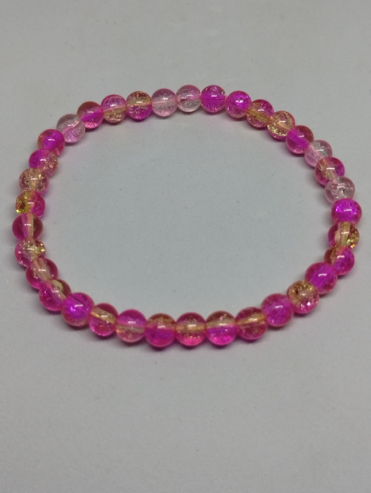 PINK AND WHITE BRACELET