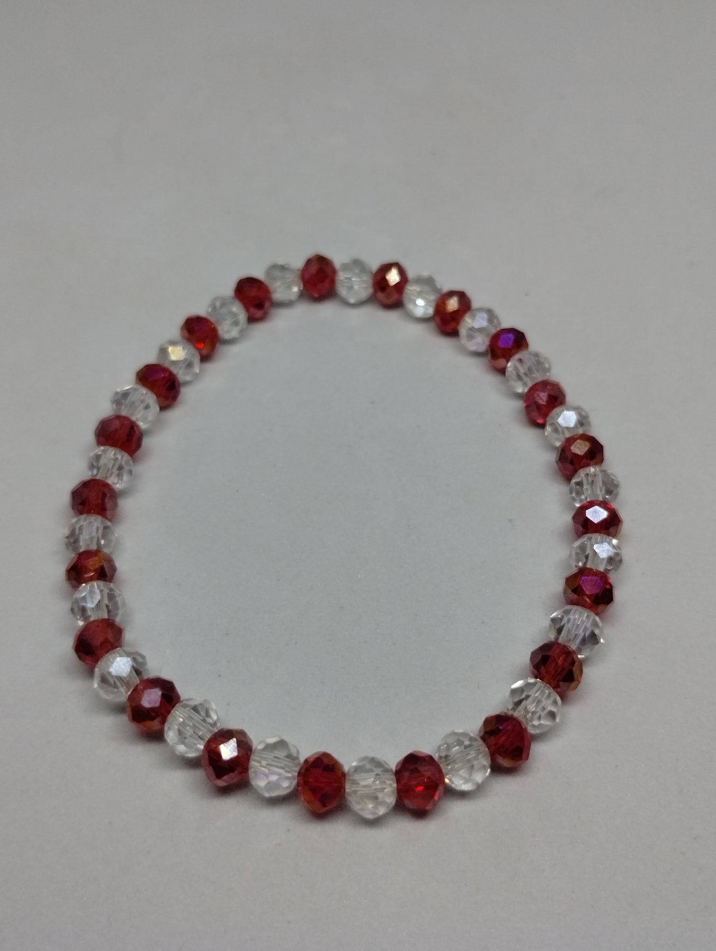 RED AND CLEAR BRACELET