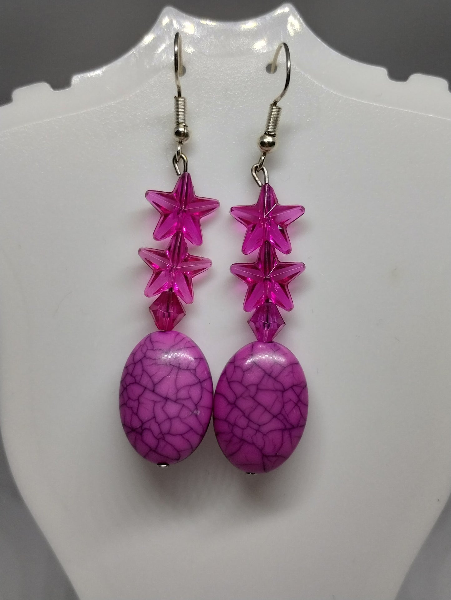 PINK STAR EARRINGS