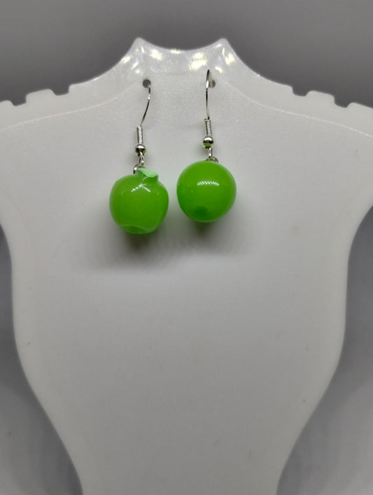 GREEN APPLE EARRINGS