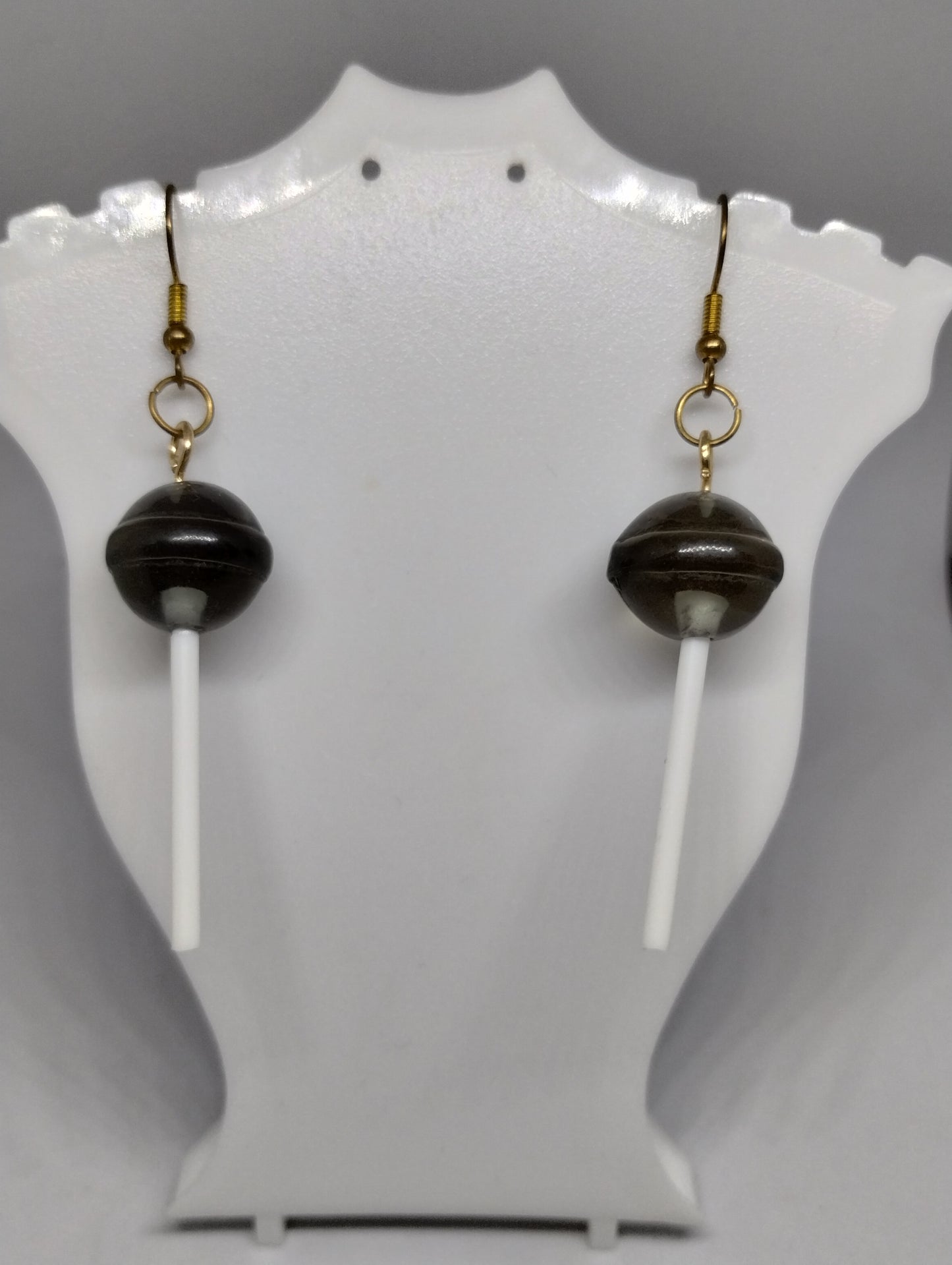 BLACK LOLLIPOP EARRINGS