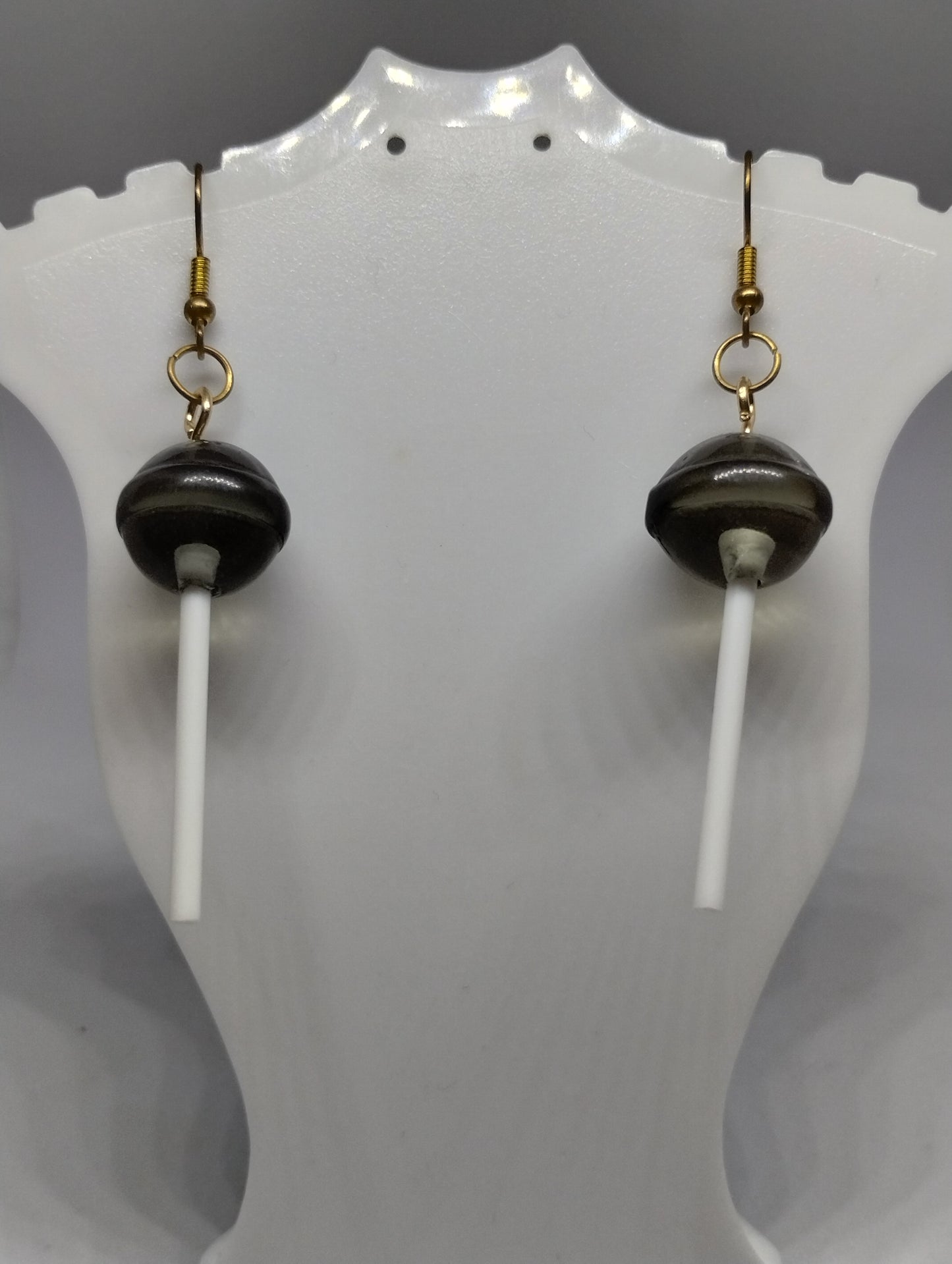 BLACK LOLLIPOP EARRINGS