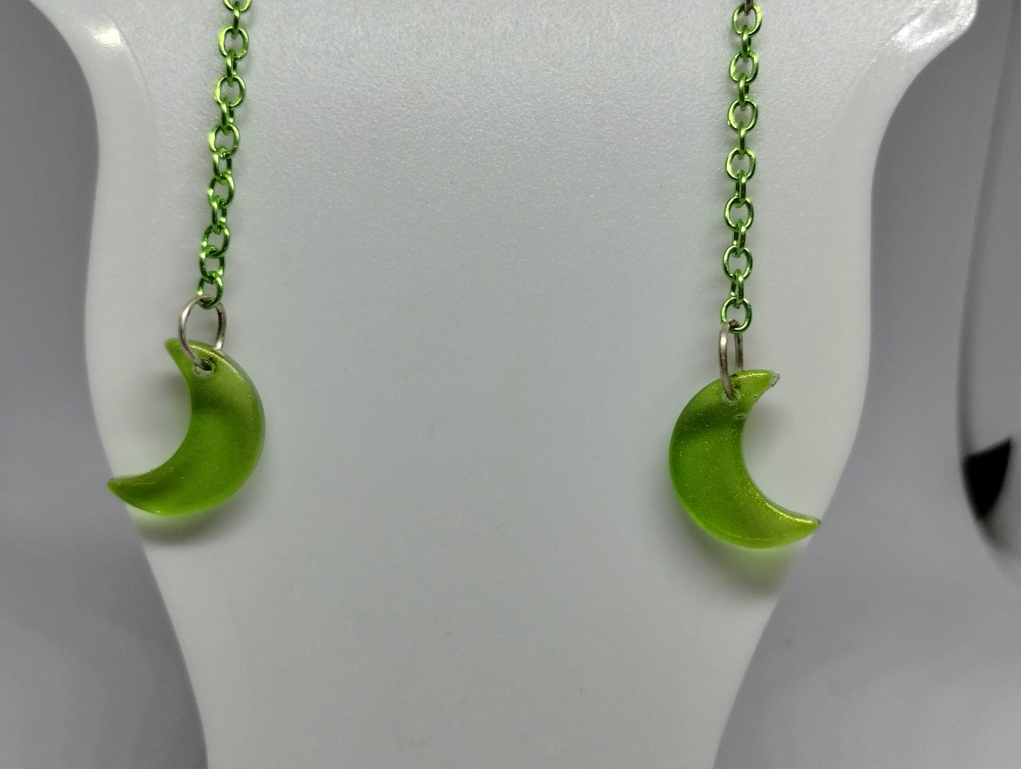 GREEN MOON EARRINGS