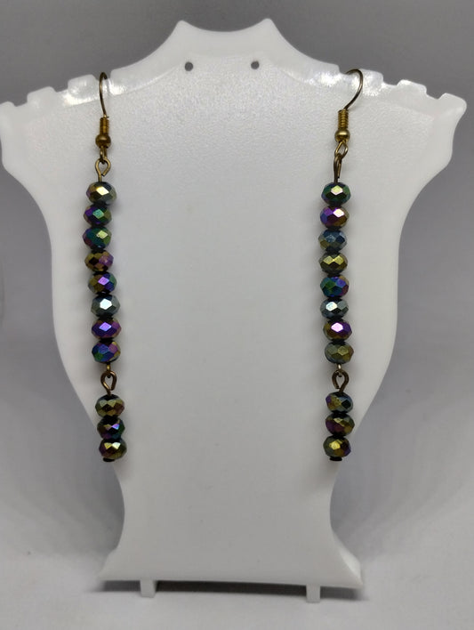 IRIDESCENT DANGLING EARRINGS