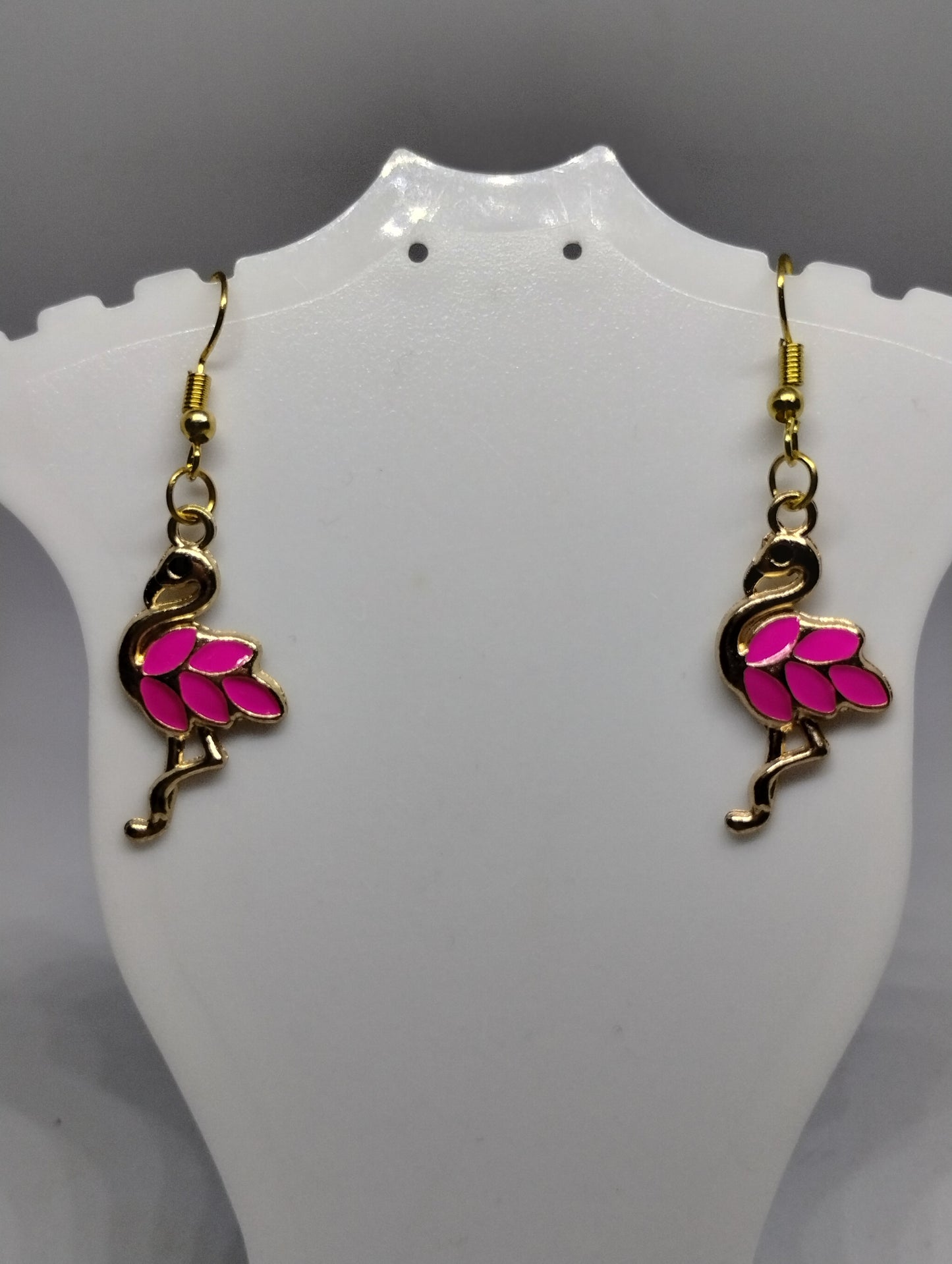 PINK FLAMIGO EARRINGS