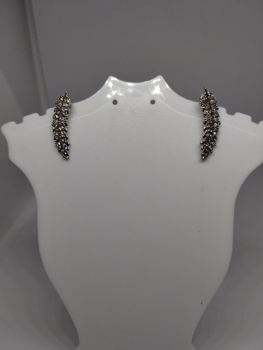 SILVER LEAF EARRINGS