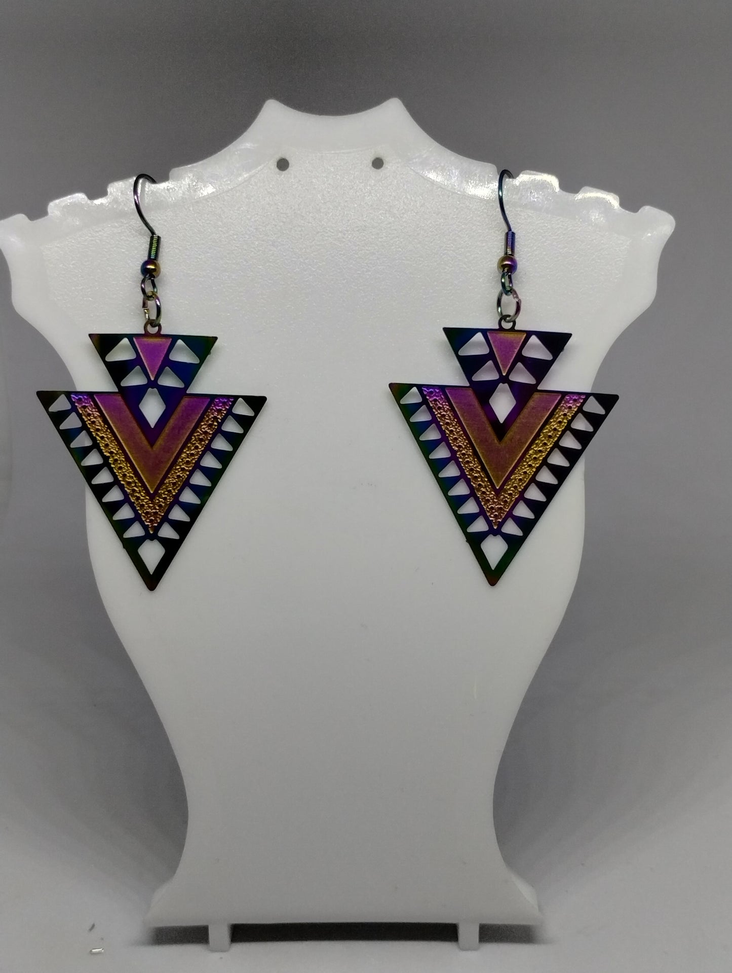 IRIDESCENT ARROW EARRINGS