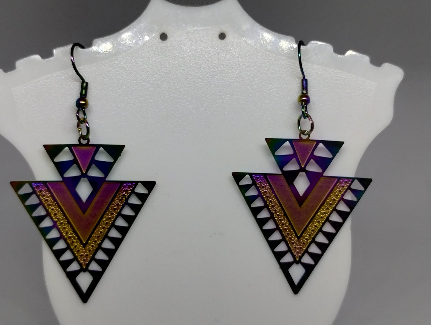 IRIDESCENT ARROW EARRINGS