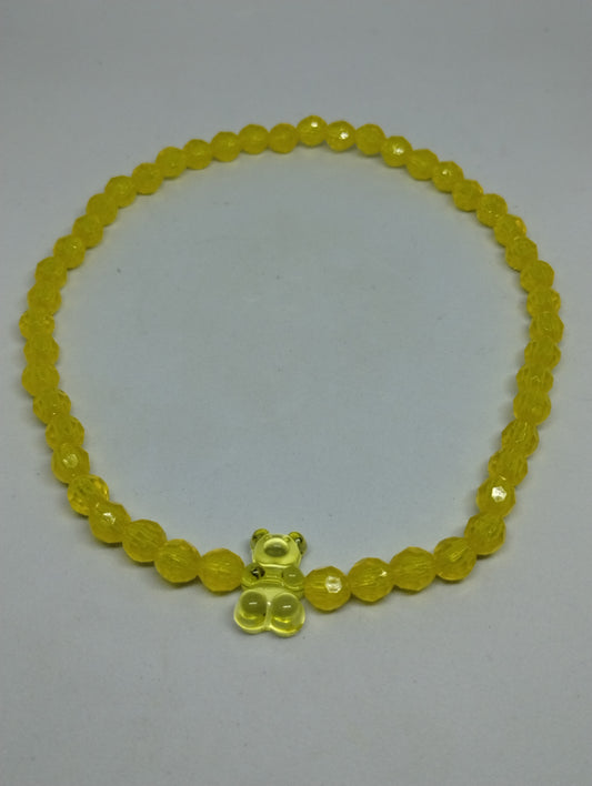 KIDS YELLOW BEAR NECKLACE