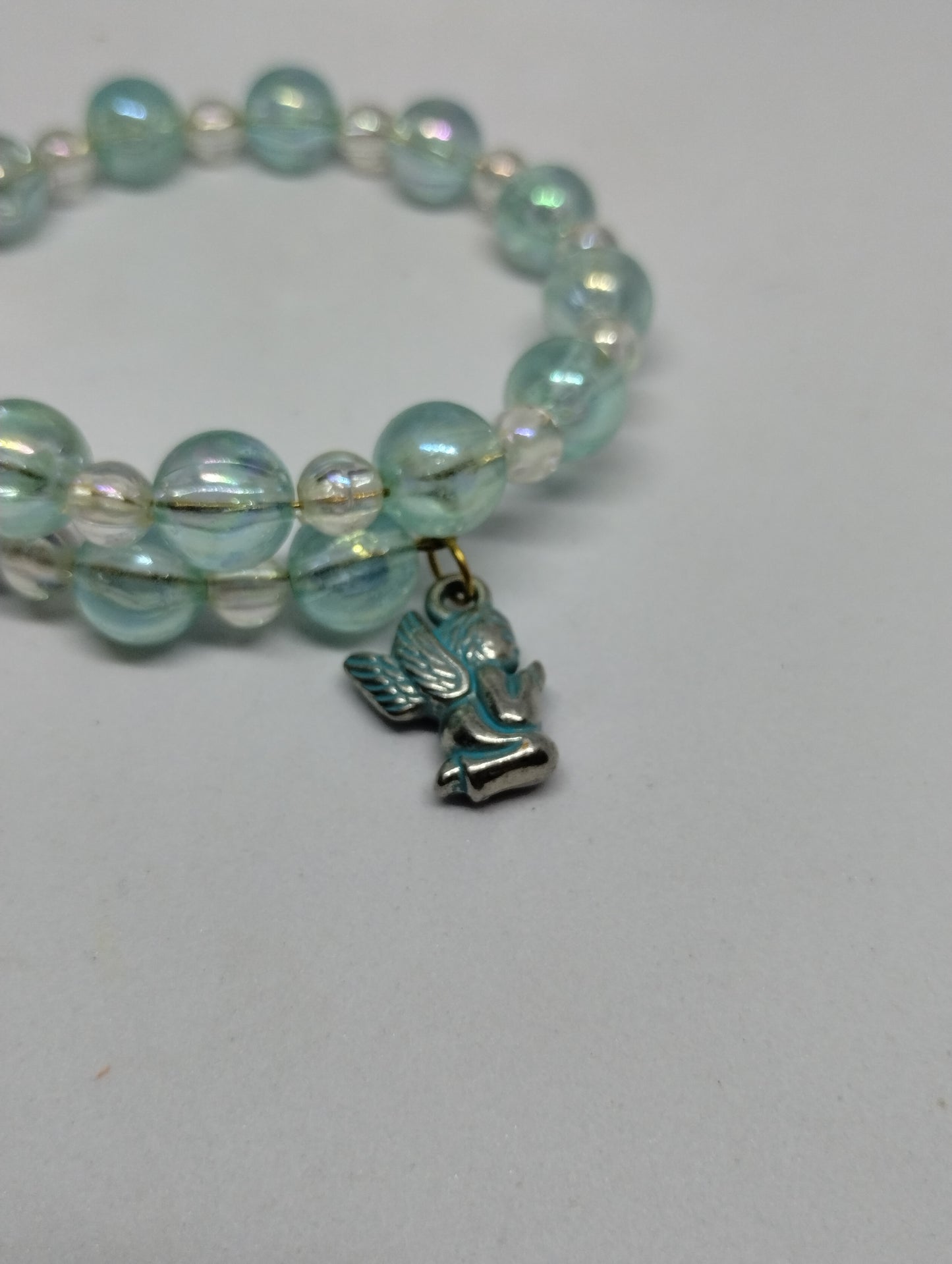 BLUE ANGEL BRACELET AND EARRINGS SET