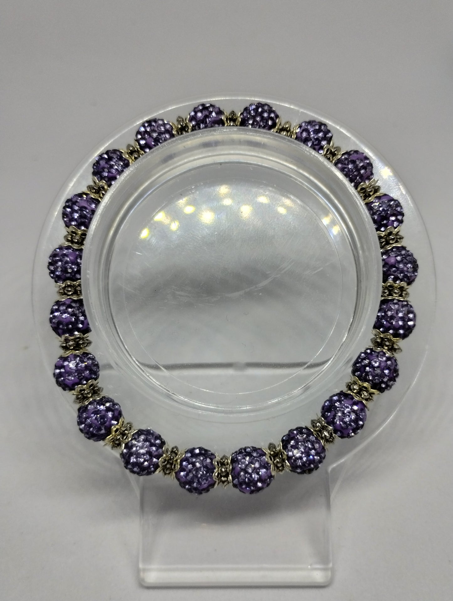 PURPLE BRACELET AND EARRINGS