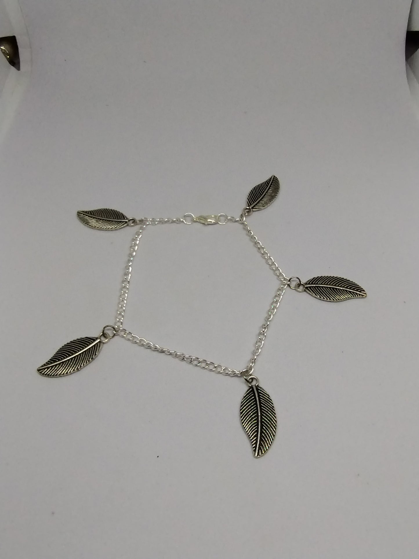 LEAF BRACELET AND EARRINGS SET