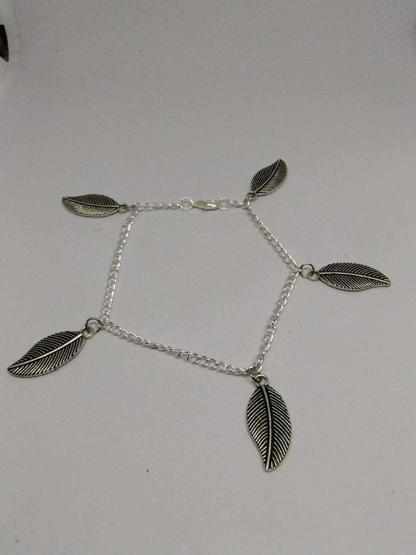 LEAF BRACELET AND EARRINGS SET