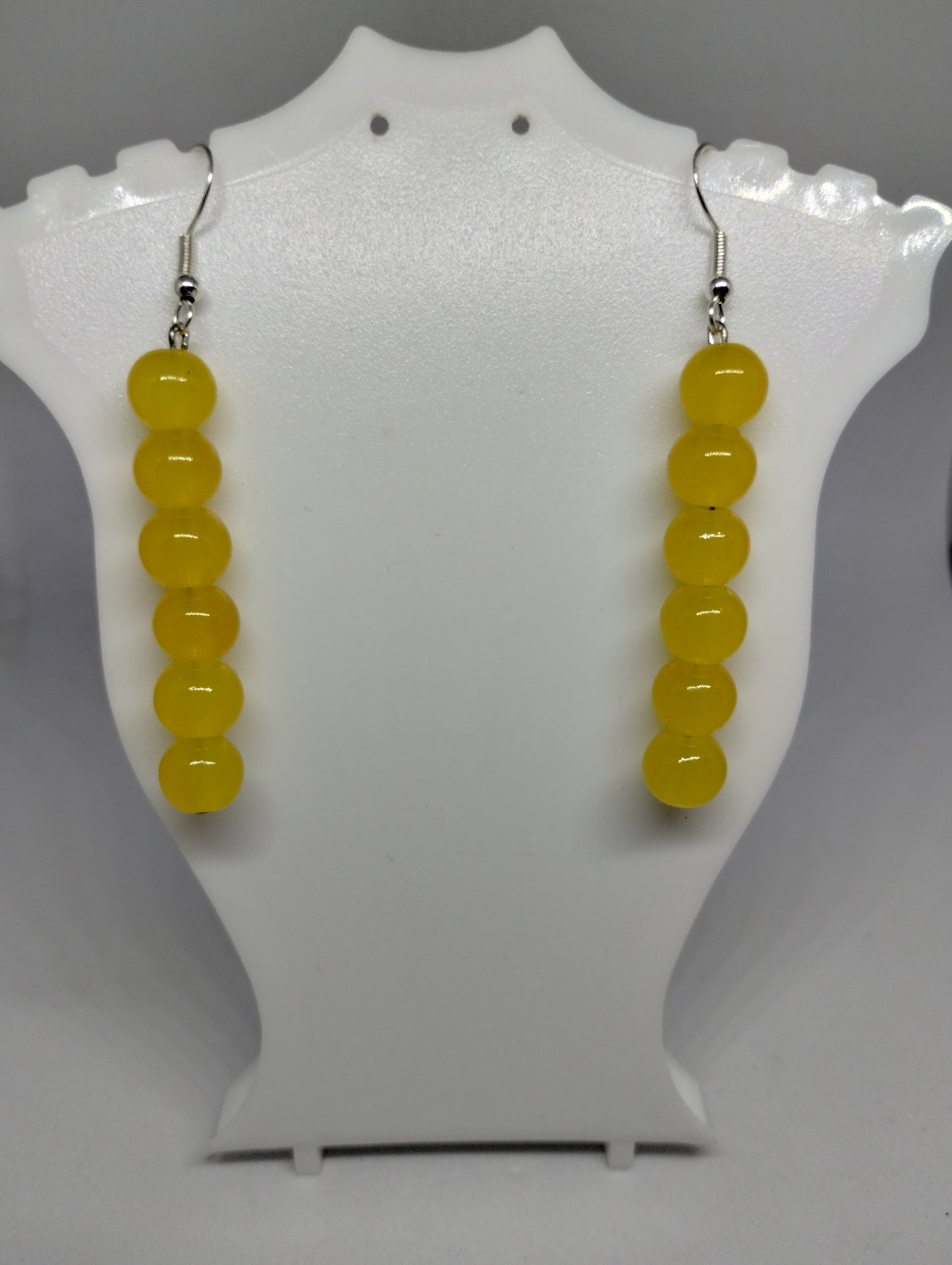 YELLOW BRACELET AND EARRINGS SET