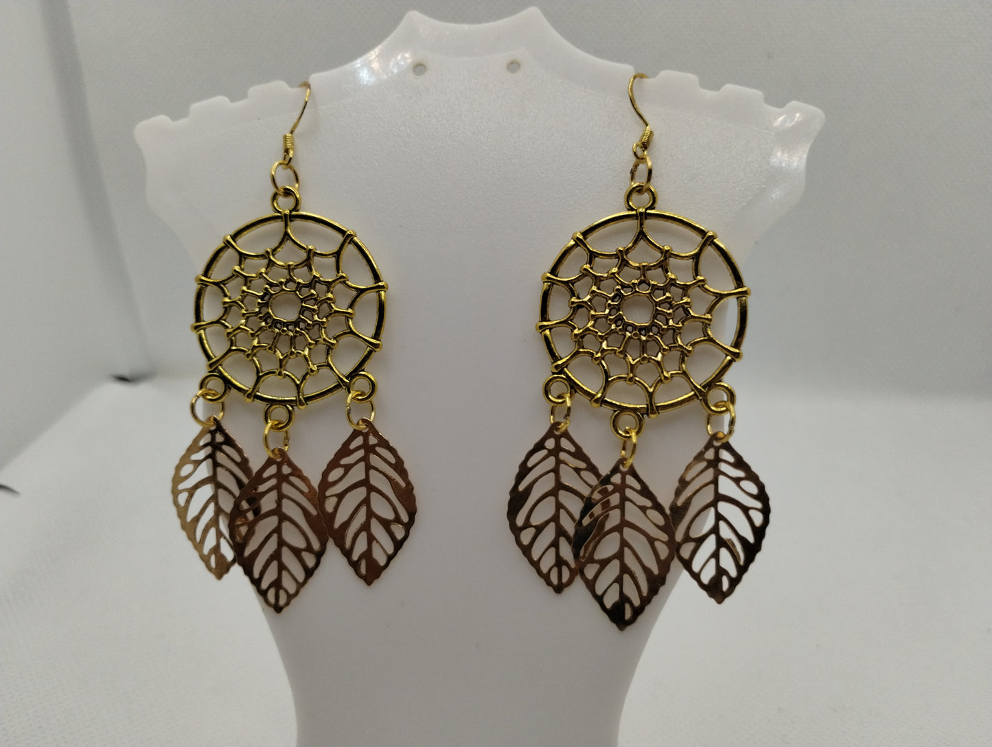 GOLD DREAM CATHER EARRINGS