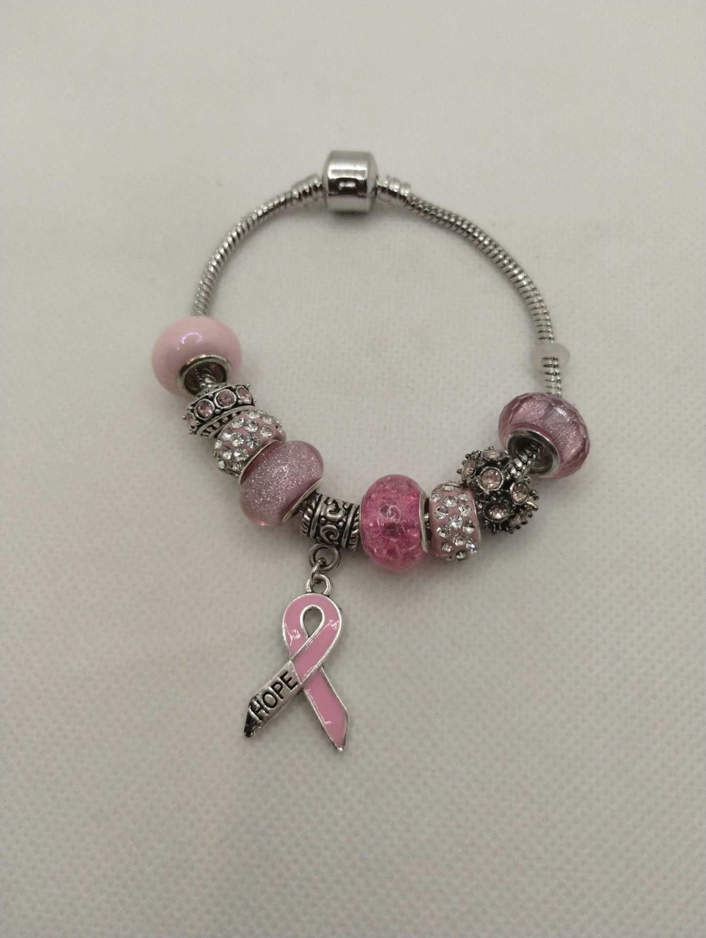 BREAST CANCER EUROPEAN STYLE BRACELET