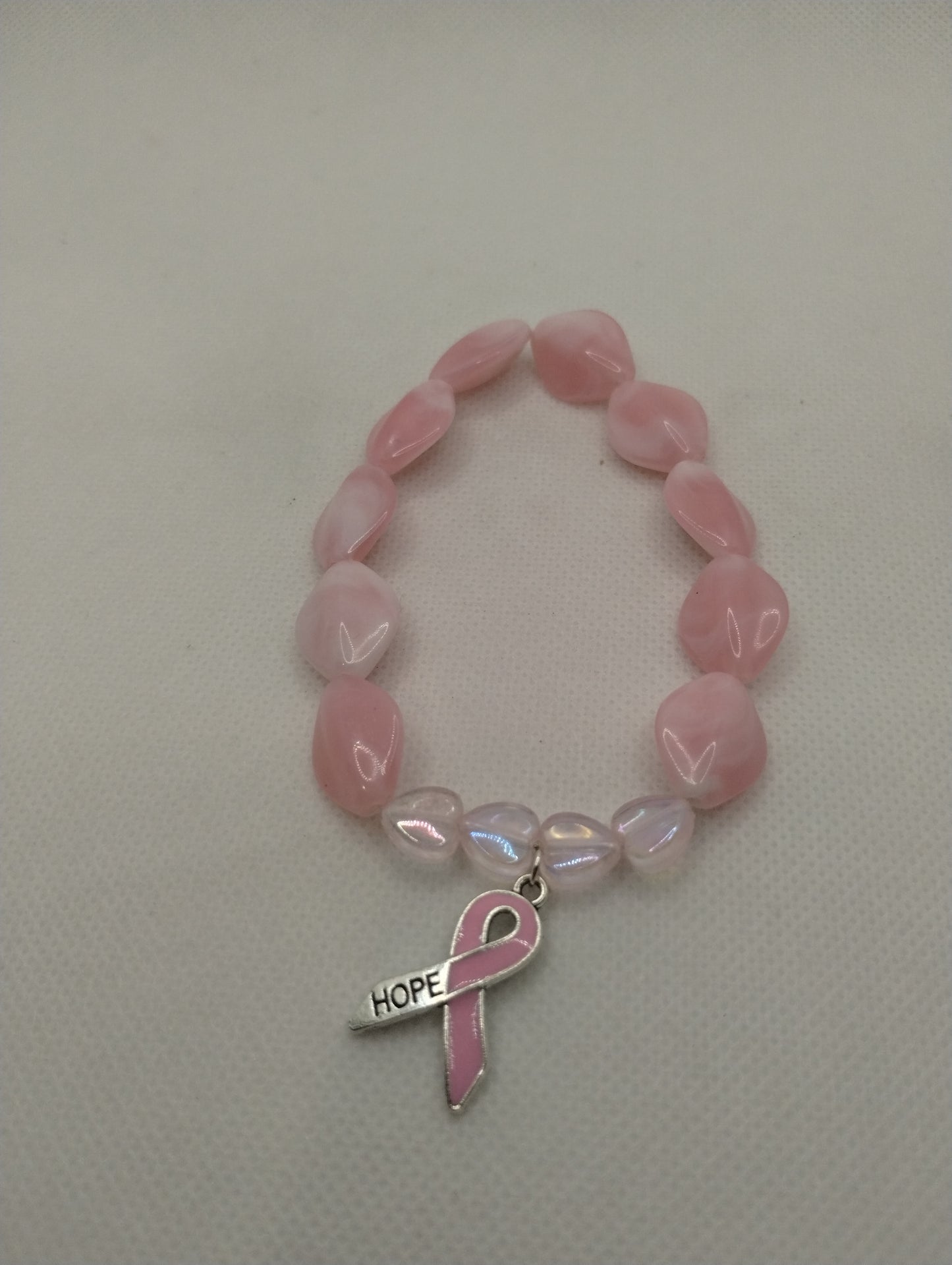 BREAST CANCER AWARENESS BRACELET AND EARRINGS SET