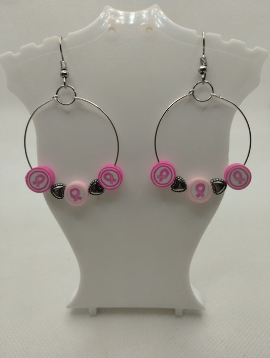 BREAST CANCER AWARNESS EARRINGS