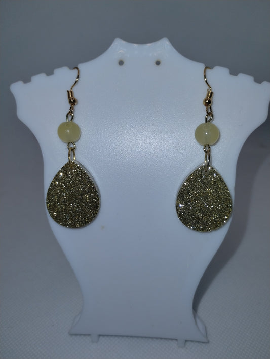 SHINY YELLOW EARRINGS