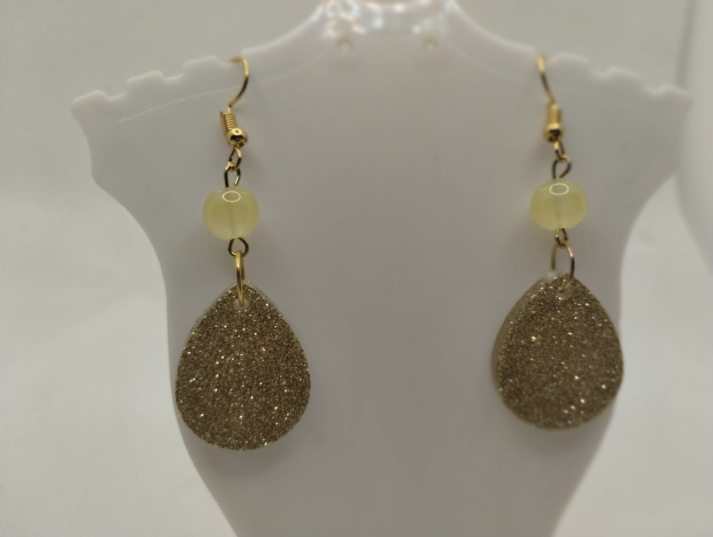 SHINY YELLOW EARRINGS