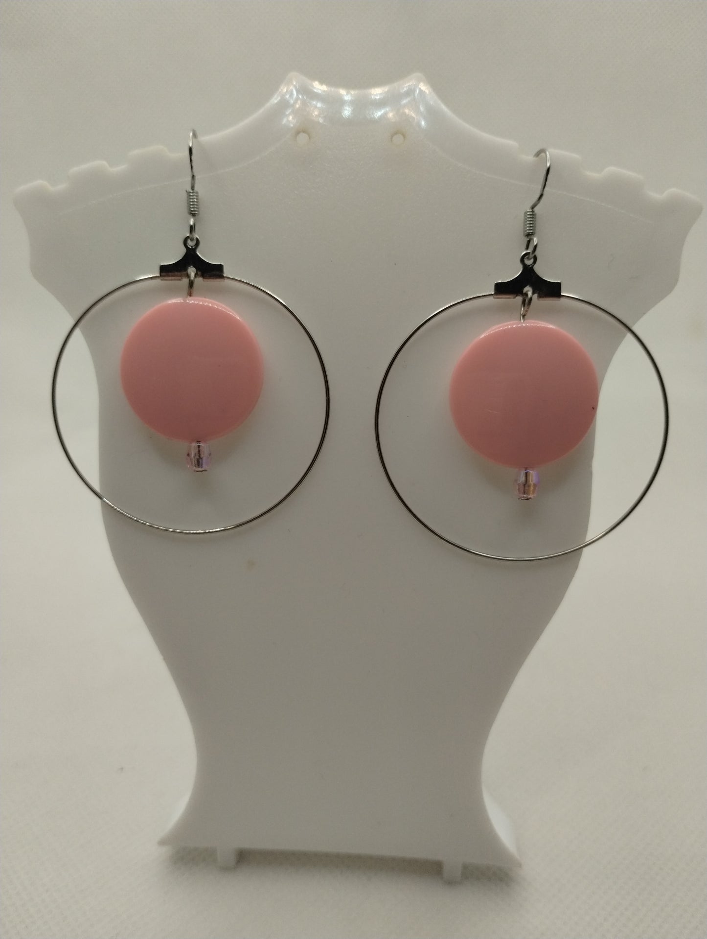 PINK CIRCLE EARRINGS