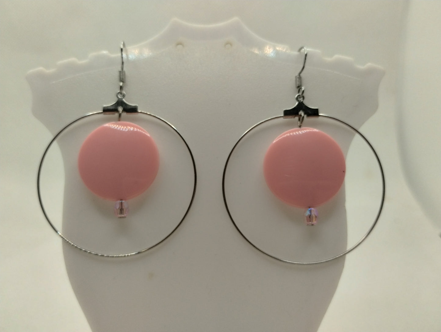 PINK CIRCLE EARRINGS