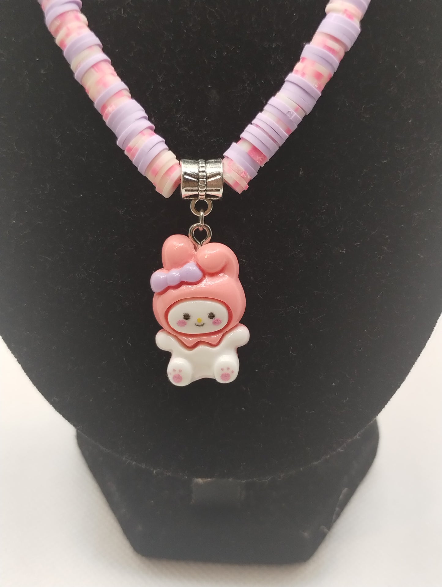 KIDS MELODY PINK AND PURPLE NECKLACE