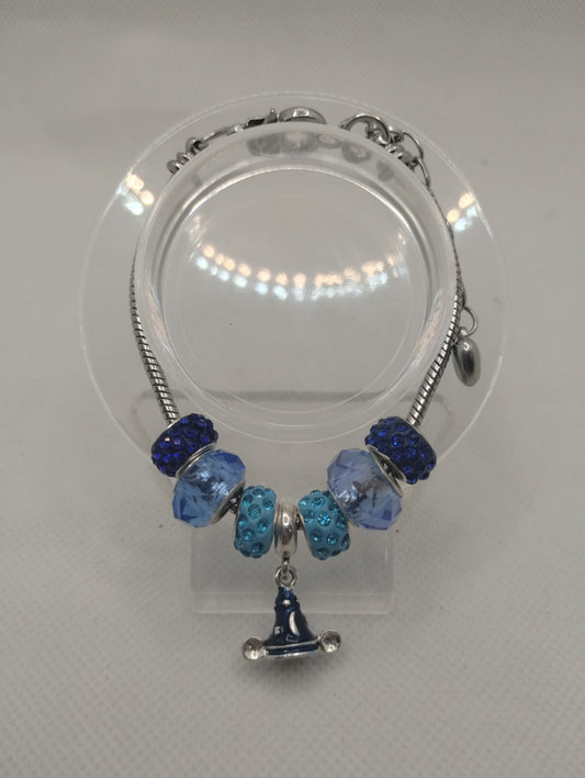 BLUE MICKEY HAT EUROPEAN STYLE BRACELET