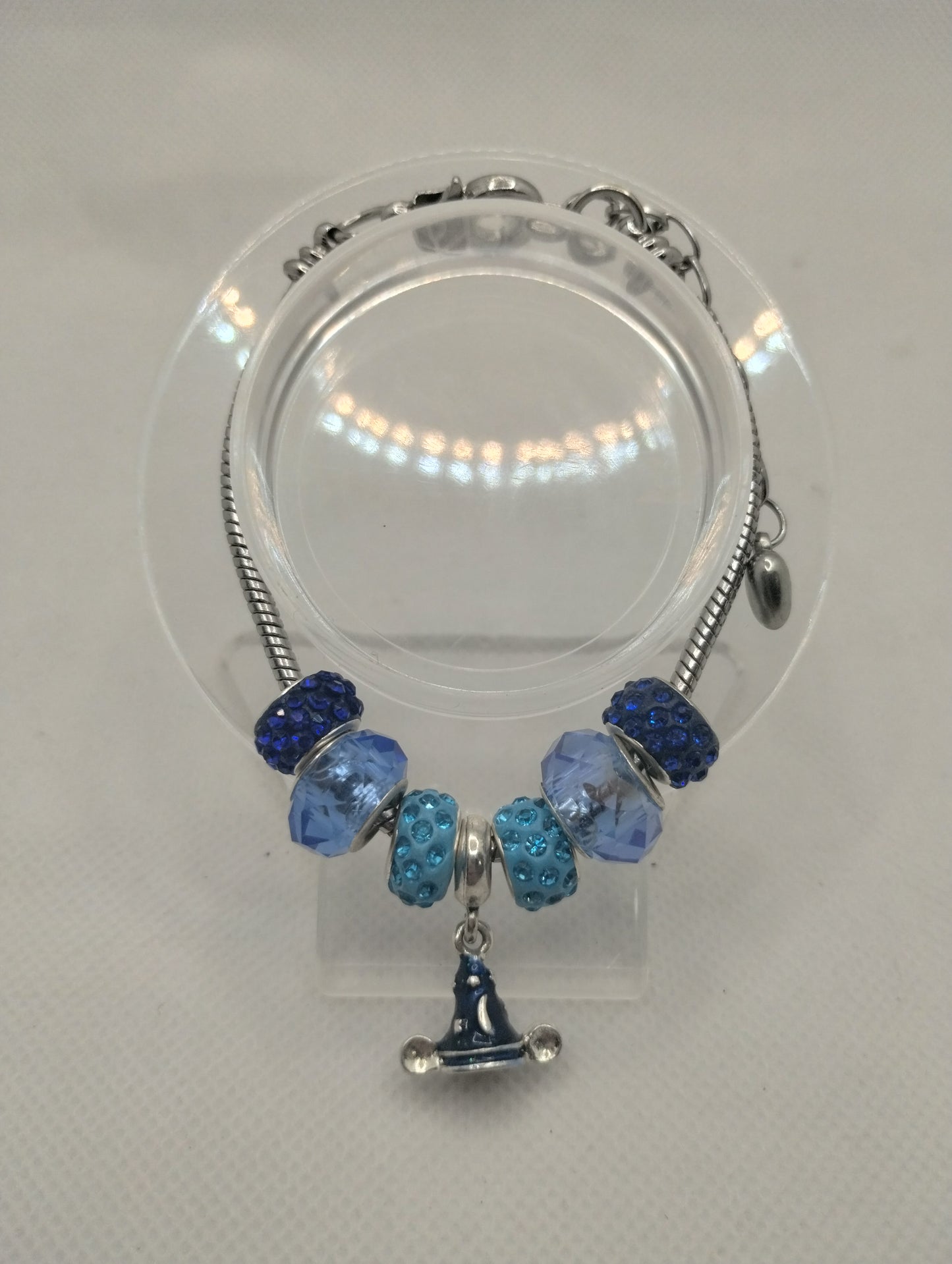 BLUE MICKEY HAT EUROPEAN STYLE BRACELET