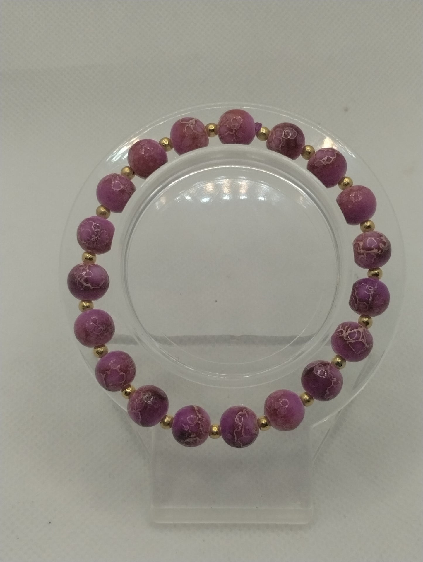 PINK AND SILVER BRACELET