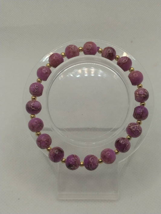 PINK AND SILVER BRACELET