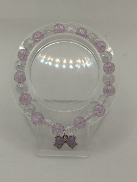 PURPLE BOW BRACELET