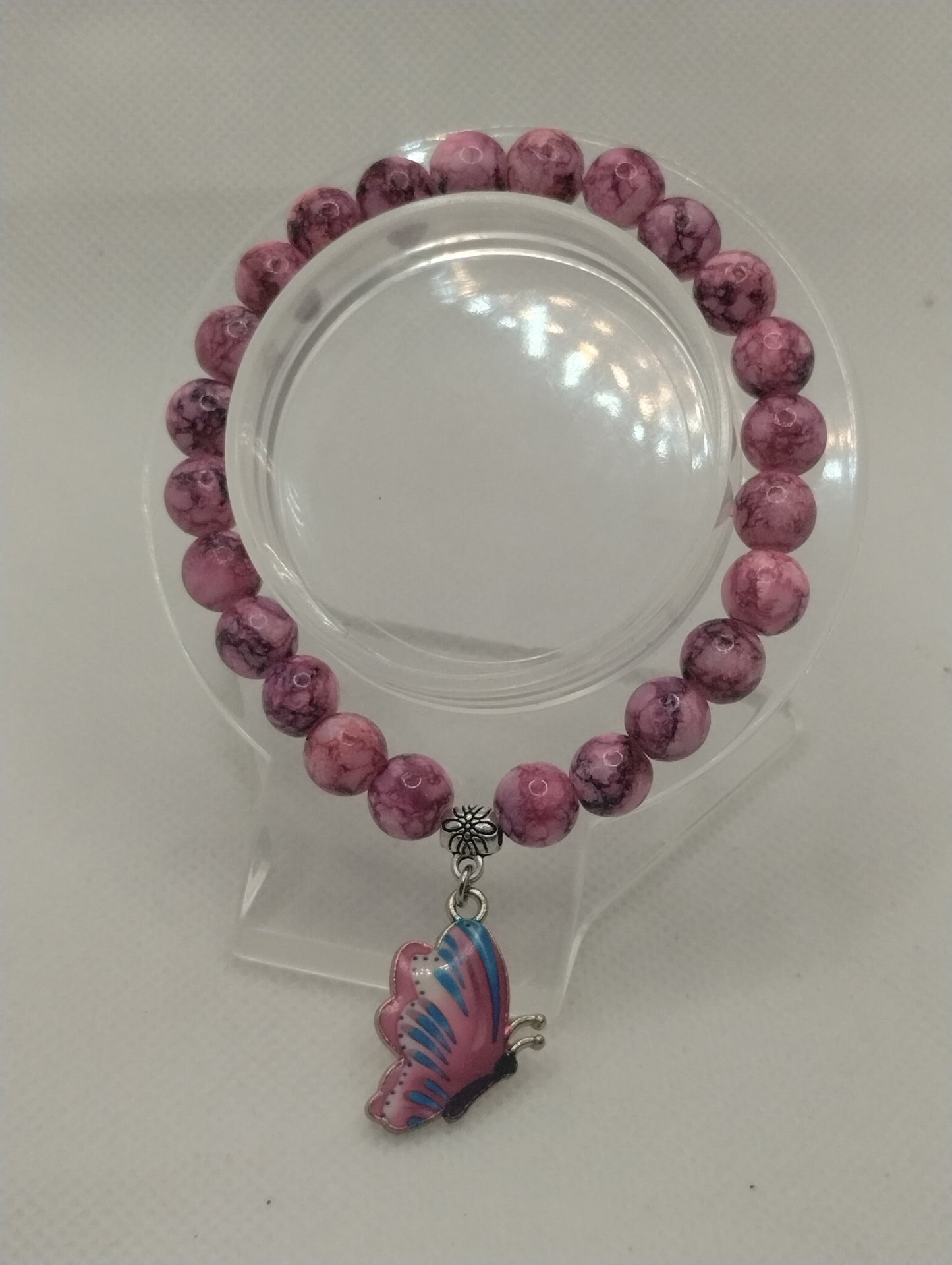 PINK BUTTERFLY BRACELET